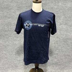 Dallas Cowboys Shirt Mens Medium Blue NFL Football Cowboys Authentic Apparel Tee